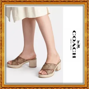 NWOB | Coach Sloan Signature Espadrille Sandal Heels!!
