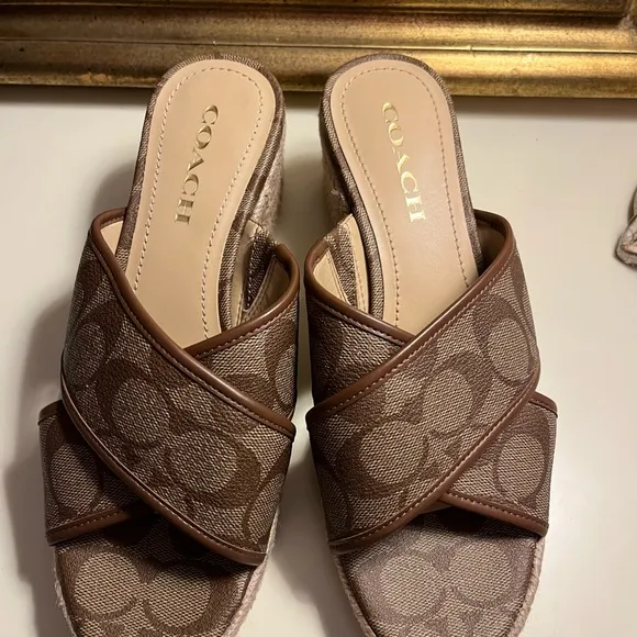 NWOB | Coach Sloan Signature Espadrille Sandal Heels!!