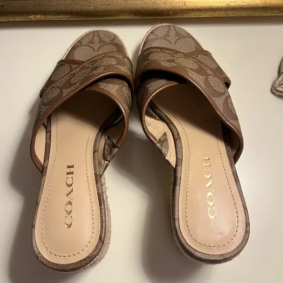 NWOB | Coach Sloan Signature Espadrille Sandal Heels!!