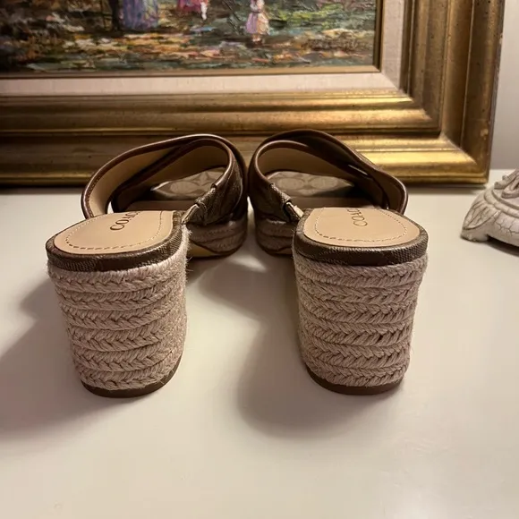 NWOB | Coach Sloan Signature Espadrille Sandal Heels!!