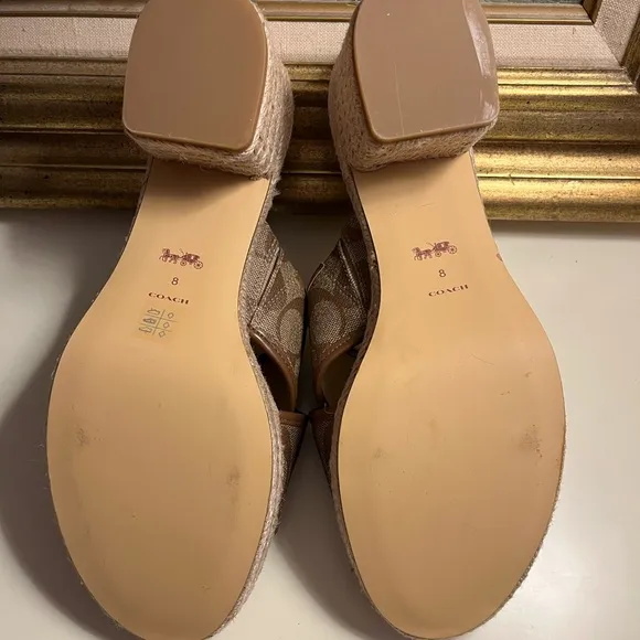 NWOB | Coach Sloan Signature Espadrille Sandal Heels!!