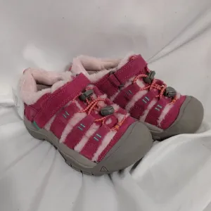 NWOB Keen Girls Fruit Dove/Ballet Slipper Newport Shoe Winter Fur Sneakers Sz 11