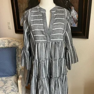 NWOT Caroline Constas Dress Size S Black White Ruffle