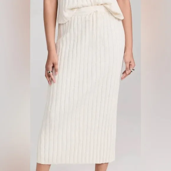 NWOT Free People FP Beach Veda Skirt Ribbed Knit Size XS/S