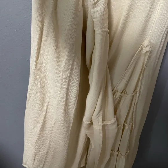 NWOT Free People Siren Nights Maxi Dress in Cream. Size Large