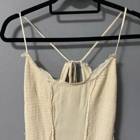 NWOT Free People Siren Nights Maxi Dress in Cream. Size Large