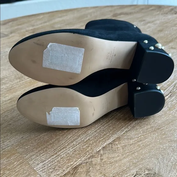 NWOT Kate Spade Taraji Faux Pearl Block Heel Bootie 8.5