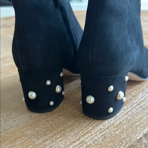 NWOT Kate Spade Taraji Faux Pearl Block Heel Bootie 8.5