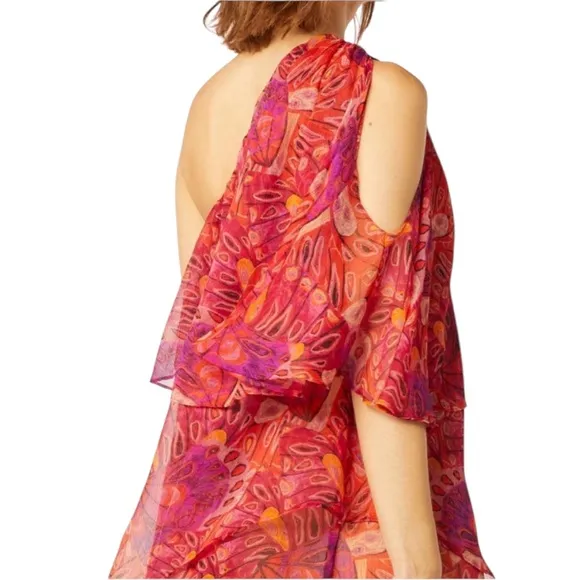 NWOT MISA One-Shoulder Single Flutter Sleeve Dress – Sz M
