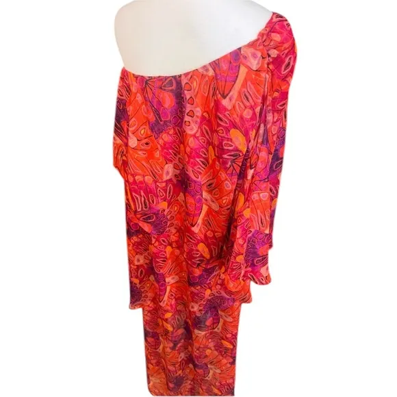 NWOT MISA One-Shoulder Single Flutter Sleeve Dress – Sz M