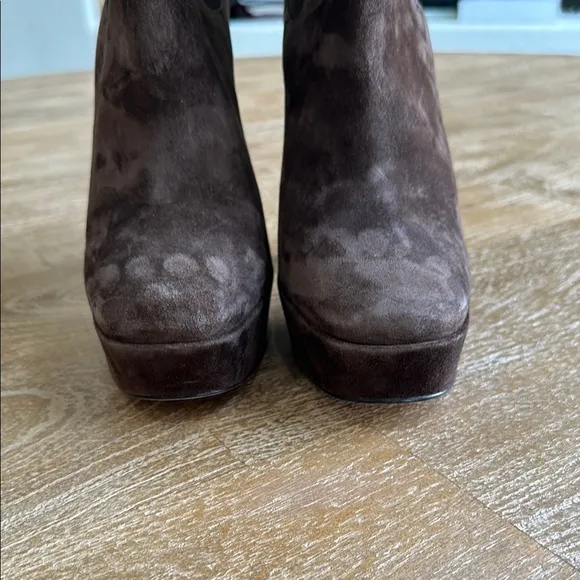NWOT Paige Brown Suede Ankle Boots 8.5