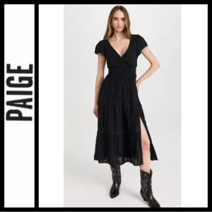 NWOT Paige Soledad Black Dress