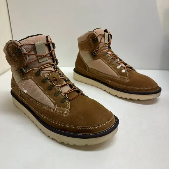 NWOT UGG Men's Highland Hiker Books Hiking Chestnut Brown Suede Mesh Size 14