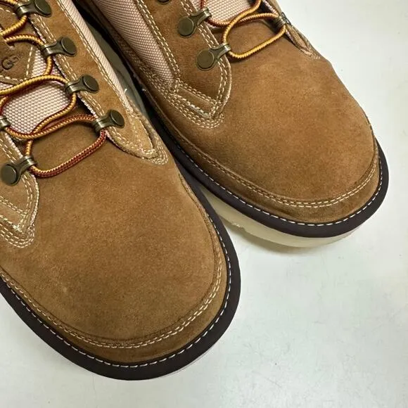 NWOT UGG Men's Highland Hiker Books Hiking Chestnut Brown Suede Mesh Size 14