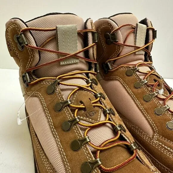 NWOT UGG Men's Highland Hiker Books Hiking Chestnut Brown Suede Mesh Size 14