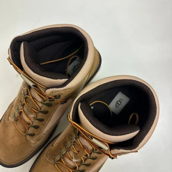 NWOT UGG Men's Highland Hiker Books Hiking Chestnut Brown Suede Mesh Size 14