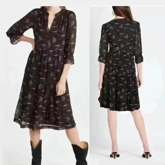 NWT BA&amp;SH Calliope Printed Midi Dress Size 2