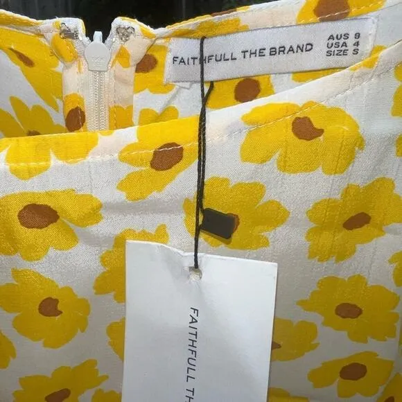 NWT! ▶️ Faithful The Brand ◀️ Florence Mini Dress. Size 4