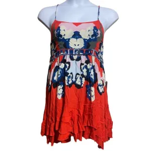 NWT Free People Intimately Cherry Kiss combo red and blue dress - small