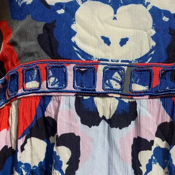 NWT Free People Intimately Cherry Kiss combo red and blue dress - small