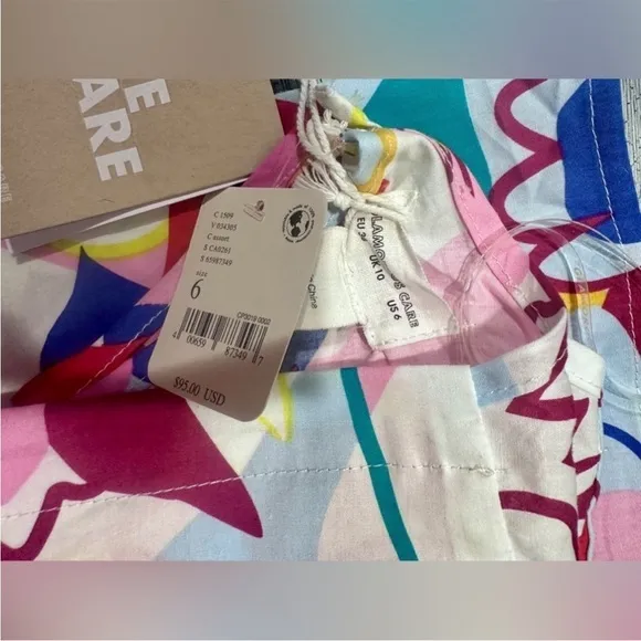 NWT Glamorous Care x Free People Multicolor Abstract Midi Dress