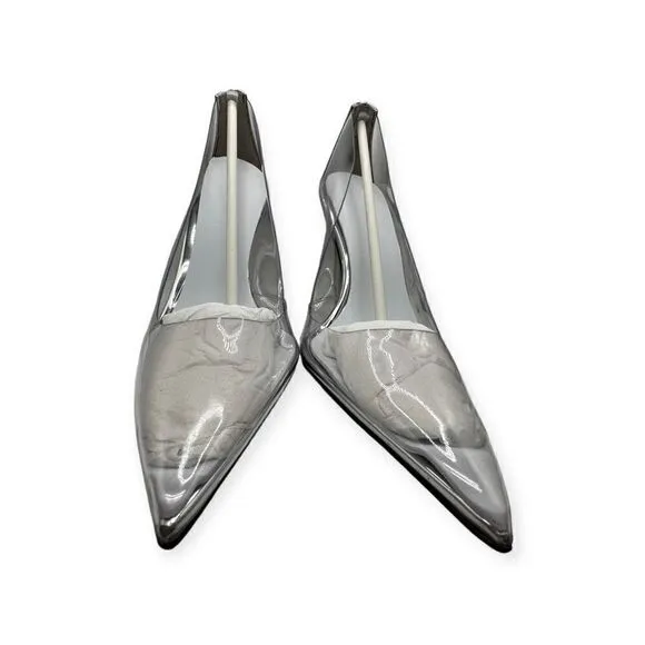 NWT Good American Cinderella clear lucite pumps/heels size 10 ga275p-x glass 002