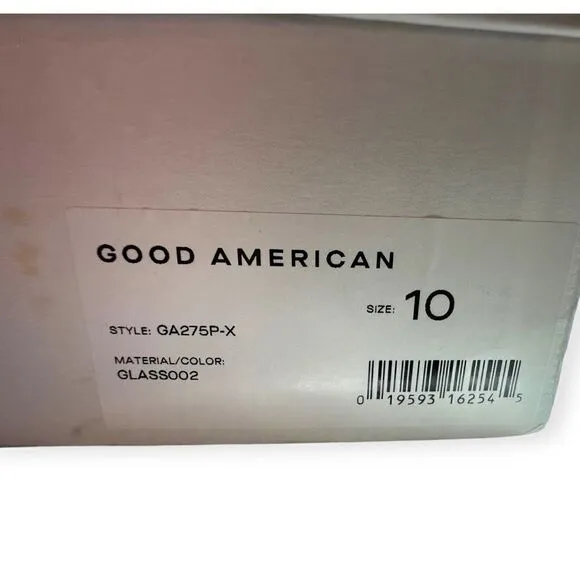 NWT Good American Cinderella clear lucite pumps/heels size 10 ga275p-x glass 002