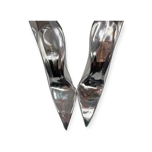 NWT Good American Cinderella clear lucite pumps/heels size 10 ga275p-x glass 002