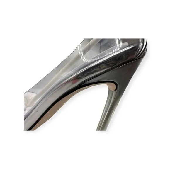 NWT Good American Cinderella clear lucite pumps/heels size 10 ga275p-x glass 002