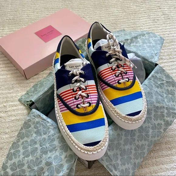 NWT Kate Spade Boat Party espadrille sneakers