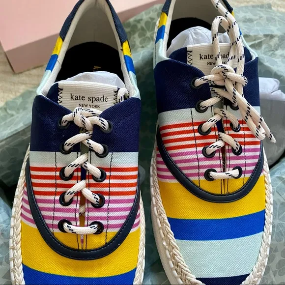 NWT Kate Spade Boat Party espadrille sneakers