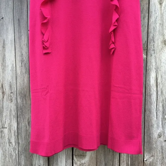 NWT Love Moschino Vestito Ruffle Knit Dress Pink 6