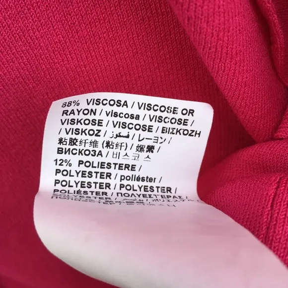 NWT Love Moschino Vestito Ruffle Knit Dress Pink 6