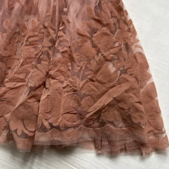 NWT Luxxel Mini Halle Dress With Velvet Floral Detail
