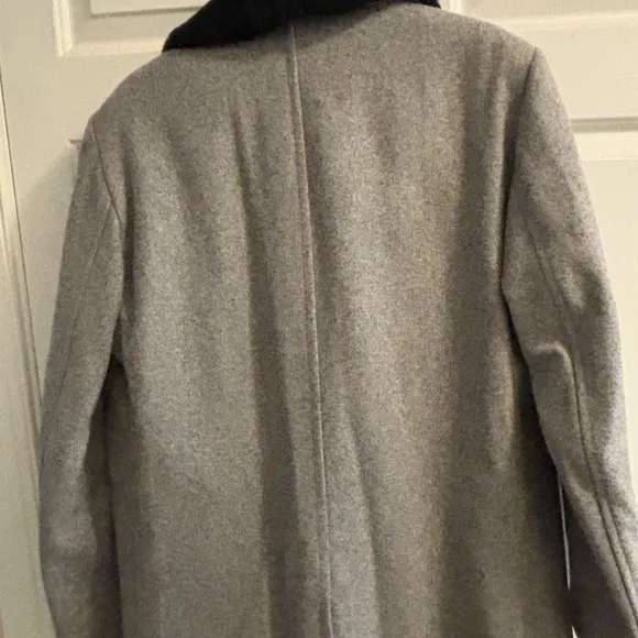 NWT Men's Anderson-Little Heavy Winter Grey &amp; Black Winter Coat Size 42L