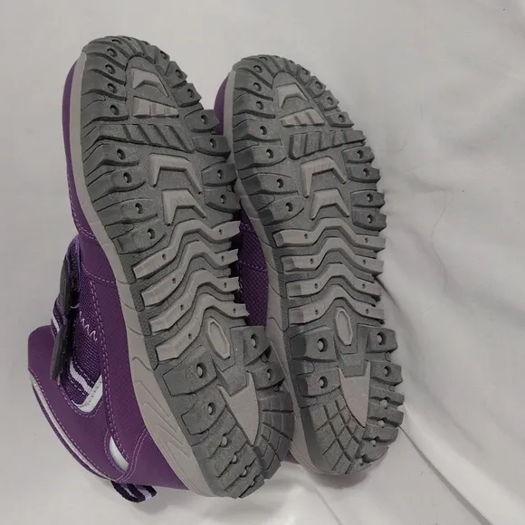 NWT Pacific Mountain Girls Oslo Purple Gray Hiking Boots Size 2