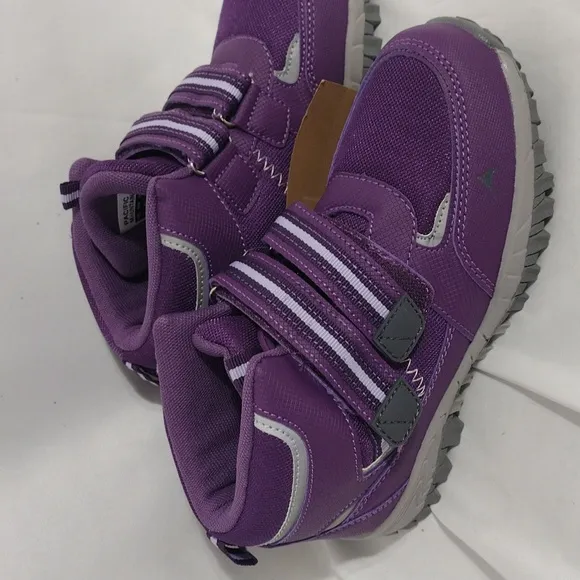 NWT Pacific Mountain Girls Oslo Purple Gray Hiking Boots Size 2