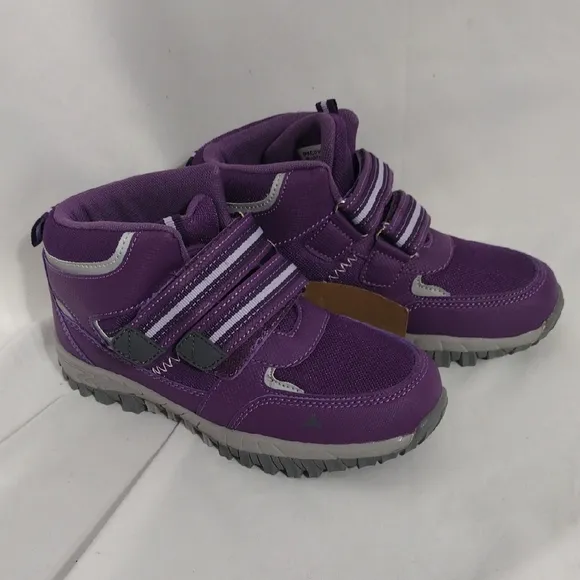 NWT Pacific Mountain Girls Oslo Purple Gray Hiking Boots Size 2