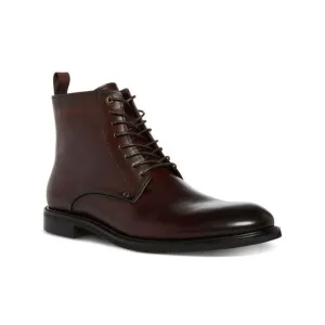 NWT STEVE MADDEN Mens Brown Front Heel Pull-Tab Yenith Boots Shoes 9.5 M