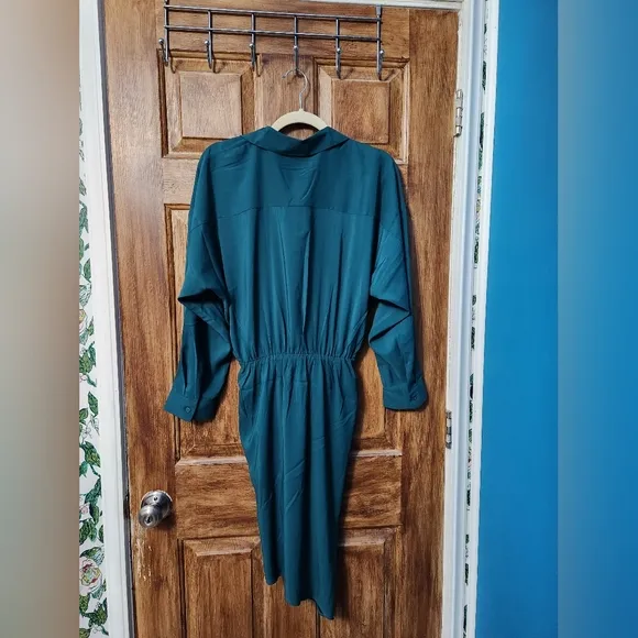 NWT Sz M Teal Express Asymmetrical Portofino Dress