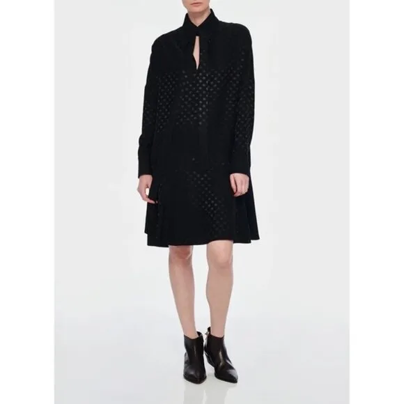 NWT Tibi Black Jacquard Dress Size Small