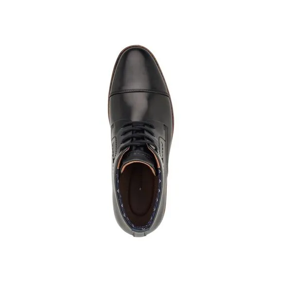 NWT TOMMY HILFIGER Mens Black Rawstin Cap Toe Lace-Up Dress Chukka Boots 10 M