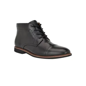 NWT TOMMY HILFIGER Mens Black Rawstin Cap Toe Lace-Up Dress Chukka Boots 9 M