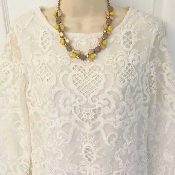 NWT French Connection Nebraska Lace Tunic Dress ❤️