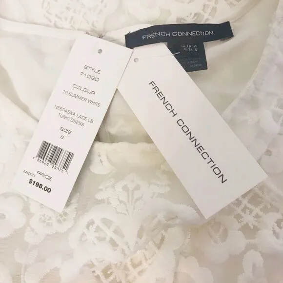 NWT French Connection Nebraska Lace Tunic Dress ❤️