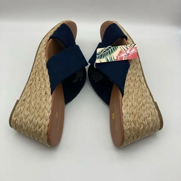NWT Tommy Bahama Stasey Espadrille Wedge Sandals Size 9M
