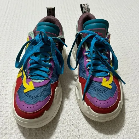 Off-White Odsy 1000 Red Mulitcolor Womens Sneakers Shoes Size 38 / US 8