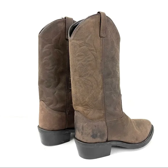 Old West Men's 13 in. Western Boots TBM3051 Brown Leather