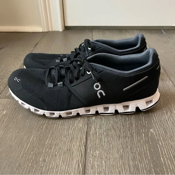 On Cloud Running Shoes Men's Cloudtec Black Size 9