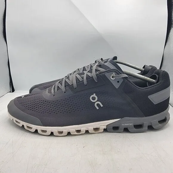 On Cloudflow Mens 14 Black Athletic Sneaker Shoes Outdoors Running Walking